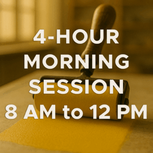 4-Hour Morning Session 8 AM to 12 PM