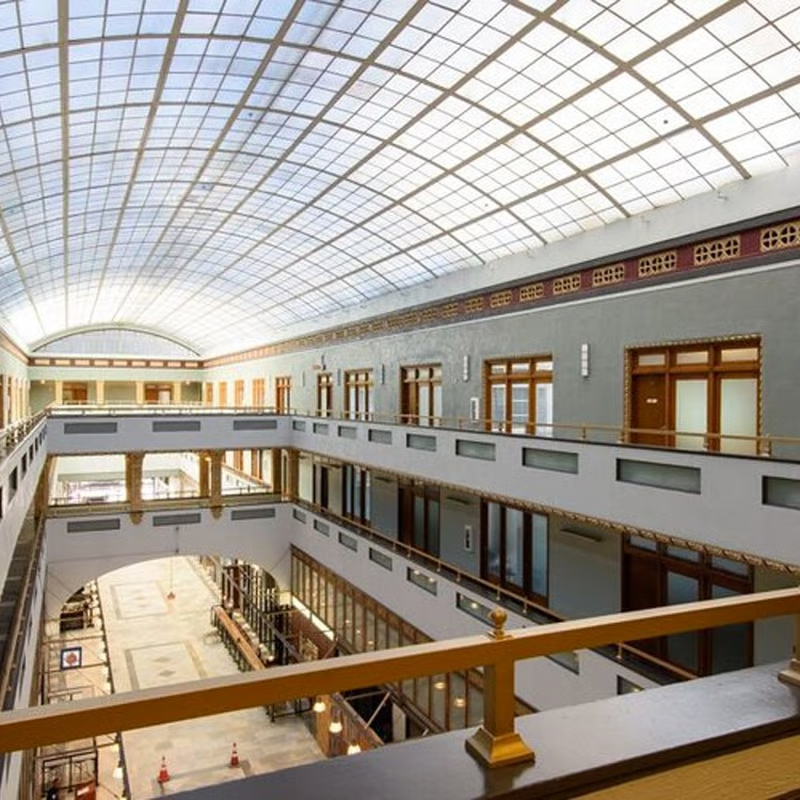 Spring Arcade Building interior, viewed from the studio level